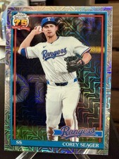 COREY SEAGER SILVER PACK REFRACTOR 2026 Topps Series 1 75th Anny Rangers