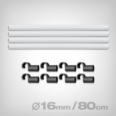 GrowPRO 3.0 Space Booster Stangen-Set 80cm, 16mm für Growboxen und Growzelte