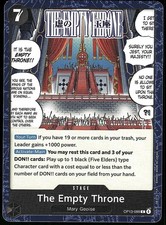 The Empty Throne OP13-099 Common Carrying On His Will One Piece Near Mint