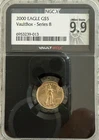 2000 G$5 1/10 oz Gold American Eagle - Vault box-Series Mint State 9.9