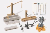 Rural Accessories Figurenset Oo/Ho Spur Preiser 17600