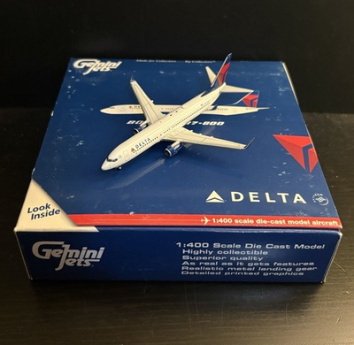 #ad #ad GeminiJets 1:400 Delta Air Lines Boeing 737 800 N3744F GJDAL841 Scale Model RARE $59.99