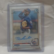 Topps 2020 Bowman Chrome Tony Dibrell #CPA-TD Mets Auto Rookie