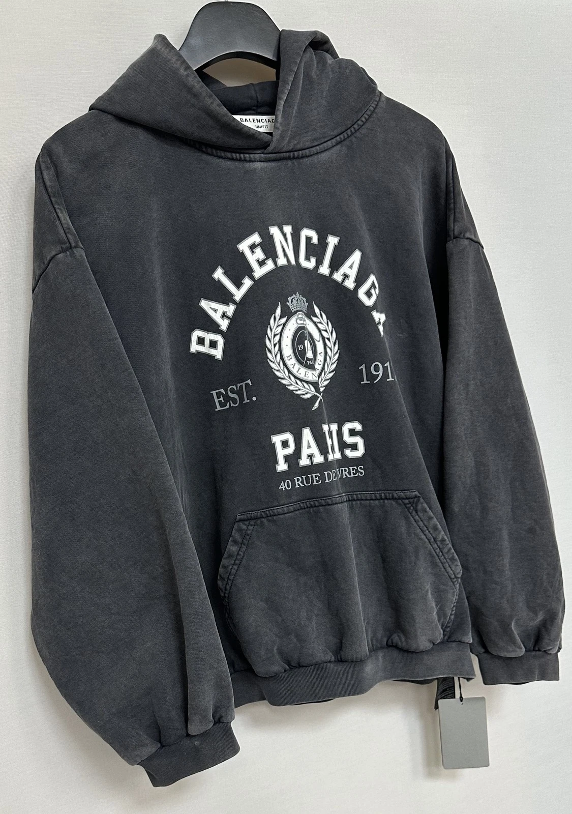 Balenciaga Felpa con cappuccio oversize da donna 109803025