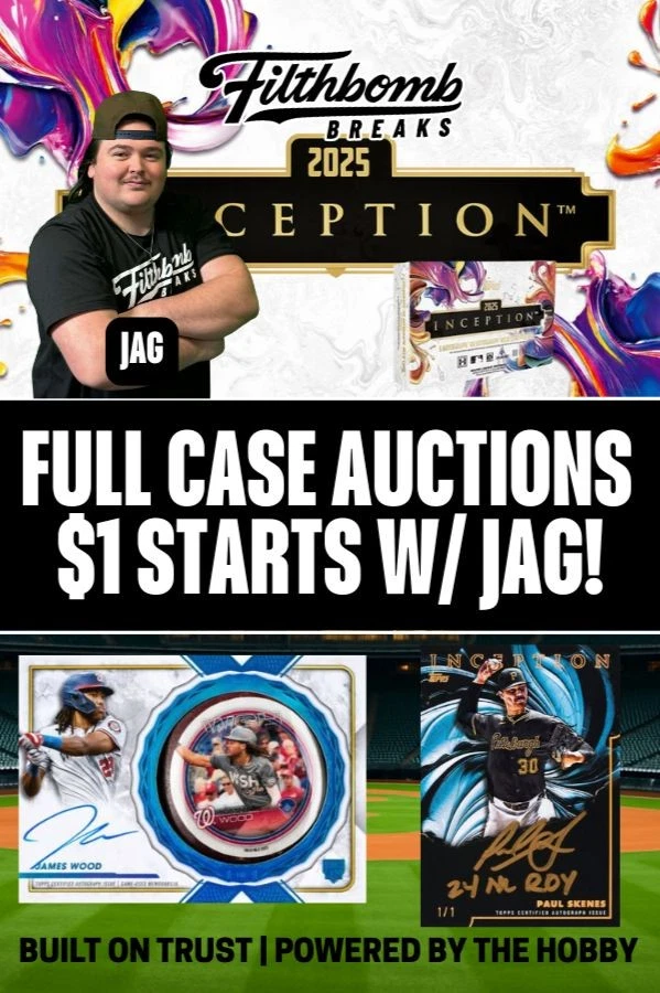 $1 STARTS TOPPS INCEPTION FULL CASE W/ JAG!!