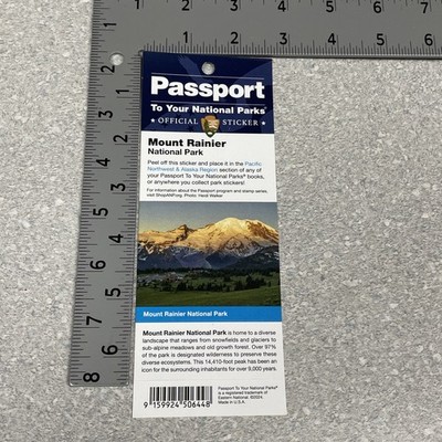 Mount Rainier National Park Passport Stamp - New