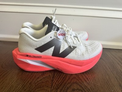 New Balance FuelCell SuperComp Trainer Wide Mesh Men's Running Shoes White Pink