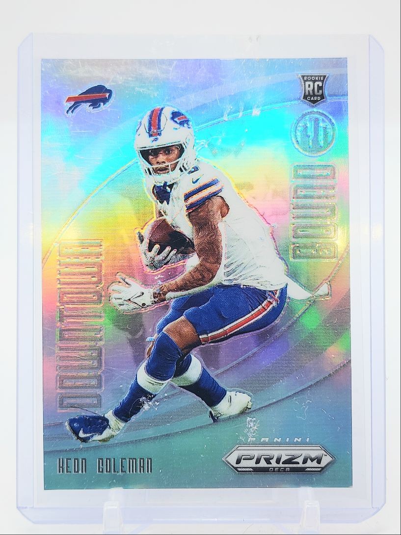 KEON COLEMAN 2024 PRIZM DECA DOWNTOWN BOUND ROOKIE SILVER RC Q1713