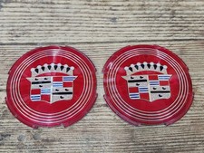 1957 57 Cadillac Eldorado Hubcap Center Original Medallions Pair Hot Rod Kustom 1957 57 Cadillac Eldorado Hubcap Center Original Medallions Pair Hot Rod Kustom