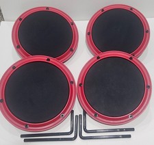 4 Drum DD1M Plus Rosso/Nero 8" Drum Pads con Bracci di Montaggio