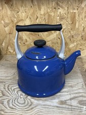 Le Creuset 2.1L Traditional Stove Top Whistling Kettle Blue All Stove Types