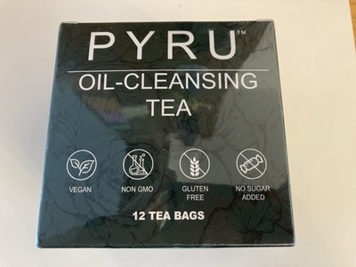 PYRU Oil-Cleansing Tea & Detox 12ct Natural Weight Loss Liver Support