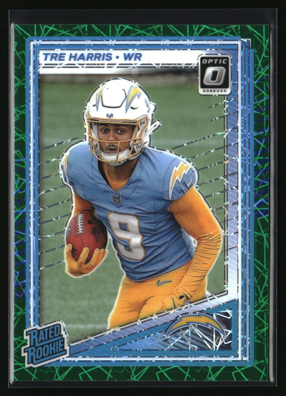 2025 Donruss Optic #229 Tre Harris Green Velocity
