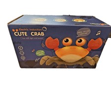 CUTE CRAB electric induction crawling Crab Toy w/ music and LED light up