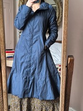 Creenstone Designer Fit and Flare Maxi Coat Jacket Long Alt Raincoat Mac 12 10