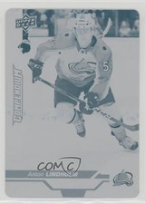 2018-19 Upper Deck Compendium Printing Plate Cyan 1/1 Anton Lindholm #106 0zu