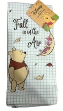 Disney Winnie The Pooh 2 Pack Kitchen Hand Towels Fall Is In Air Autumn Leaves