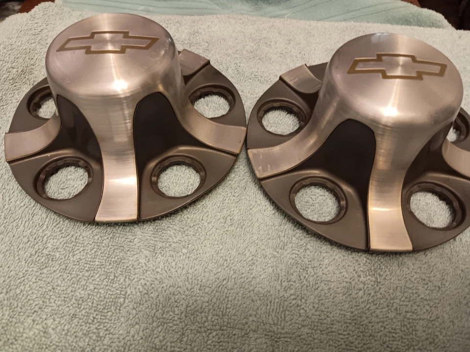 Juego de 2 tapacubos centrales de aleación Chevy S10/Blazer 1998-2005 Foto 2 de 4