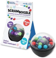 Learning Resources Scramboozle Puzzle Ball - 3D Brain Teasers Travel Games for K