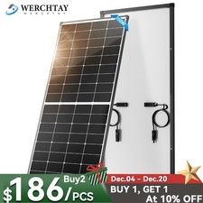 350W 12v Monocrystalline Solar Panel Camping Home Off Grid Caravan Boat Grid-Tie