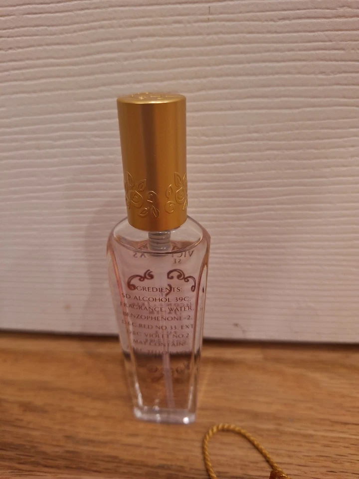 Roseta de satén Victoria's Secret segunda piel spray colonia transparente 0,5 fl oz ¡Raro! Foto 2 de 3