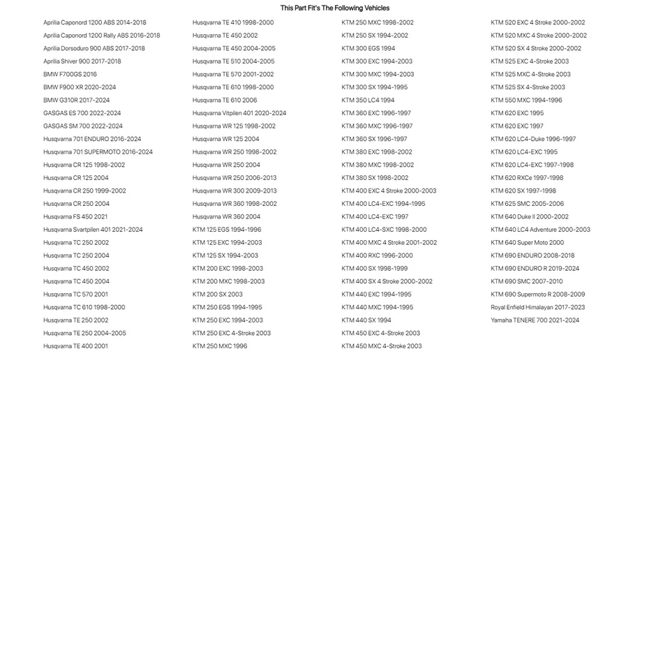 Pro X Brake Pad - Sintered Metal Rear For Husqvarna 701 SUPERMOTO 2016-2024 - Image 2 of 3