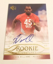 2009 SP Rookie Signatures Jaison Williams Auto Rookie Card #RS-JW. rookie card picture