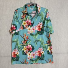 Bad Birdie Men's Large Printed Short Sleeve Performance Stretch Golf Polo Shirt