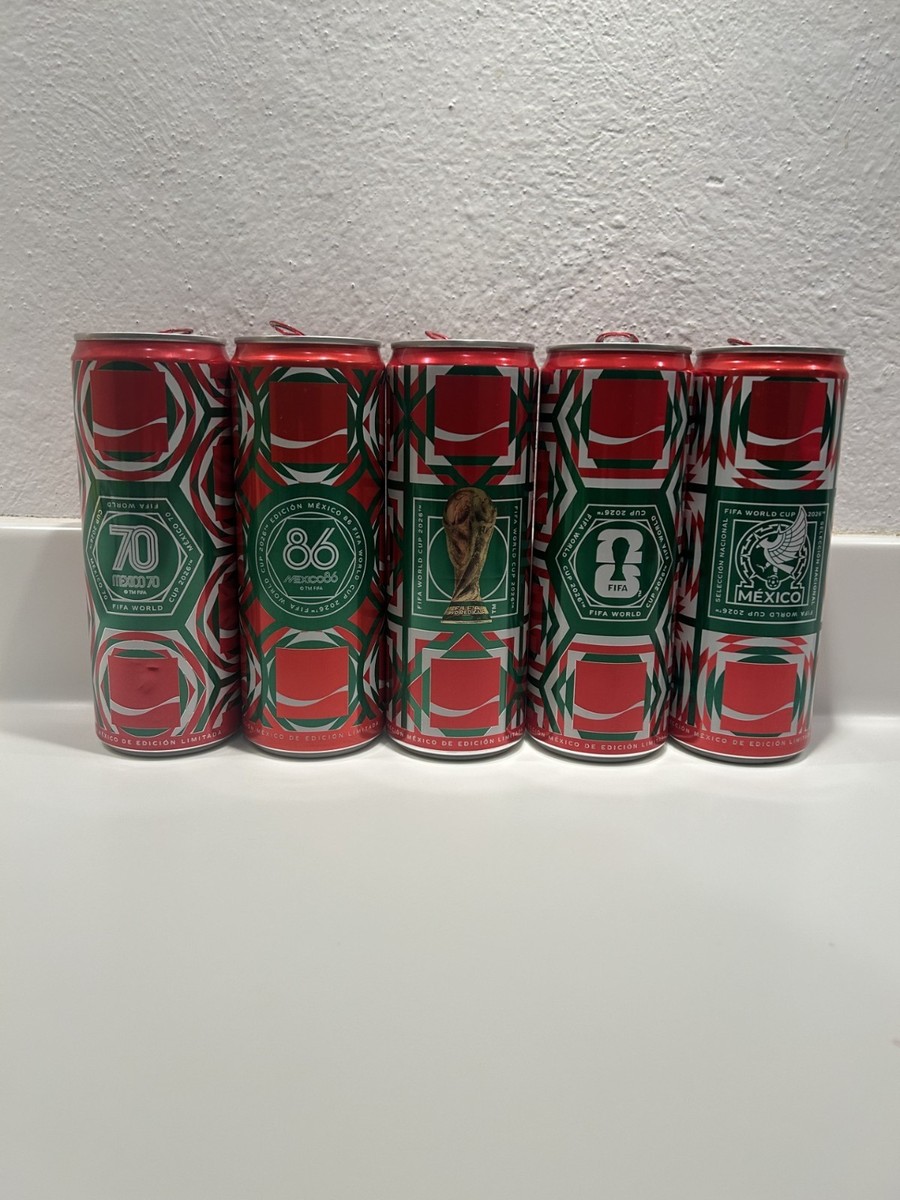 Coca Cola cans collection Mexico 2026 football Worldcup FIFA