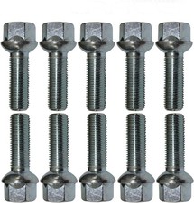 10 Radschrauben Radbolzen Kugelbund M14x1,5 43mm Skoda VW