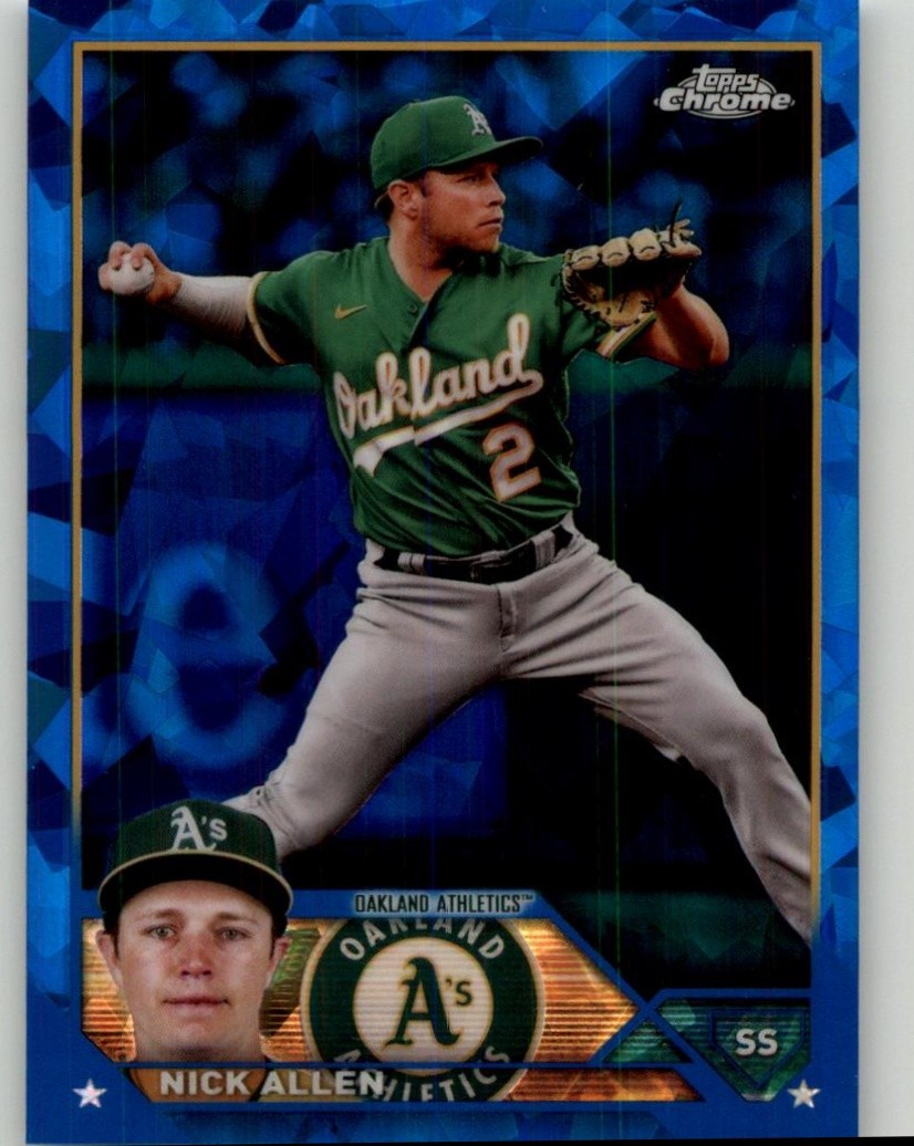 2023 Topps Chrome Sapphire Edition Nick Allen #521 Oakland Athletics