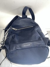 Rebecca Minkoff Julian Backpack Bag Dark Blue Pebble Convertible Bag Women’s