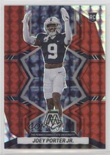 2023 Panini Mosaic Draft Picks Red Mosaic Prizm 9/99 Joey Porter Jr #35 10y3