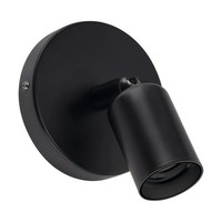 Wandleuchte Wandlampe Metall E27 Ø 9,8 Cm Schwenkbar Schwarz Bett Sofa Spot