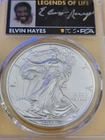 2021-P SILVER EAGLE LEGENDS OF LIFE  PCGS MS70 "Elvin Hayes" Signed LDOP