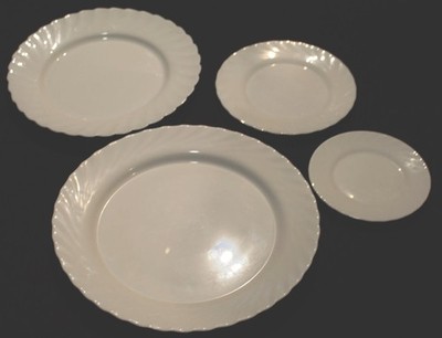 Arcopal Trianon Chop Plate, Dinner Plate, Salad Plate & Bread Plate
