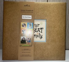 Hallmark Instant Scrapbook  Our Great Family    20 Designed Pages   New MSRP 50