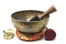 10 inch Full moon Tibetan Bowl Himalayan Singing Bowl-Healing, Yoga Set Bowl