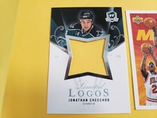 Jonathan Cheechoo San Jose Shark 2007 - 2008 UD The Cup Limited Logos Blank Back