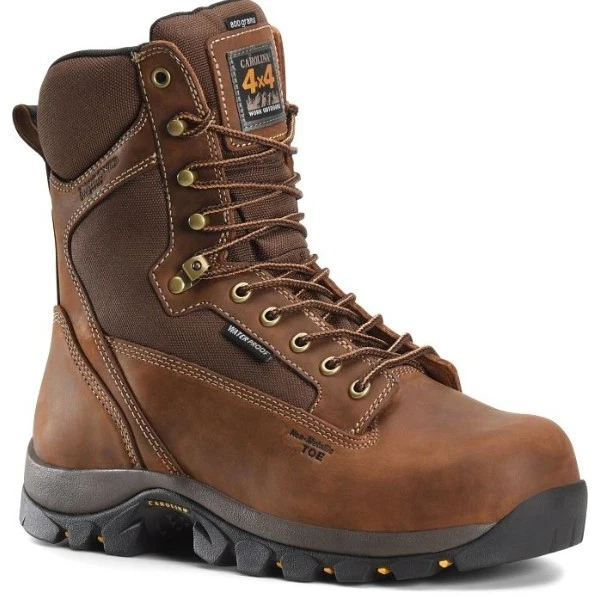 Carolina Mens Brown Leather Waterproof 600g Thinsulate Ultra Work Boots 9.5 Carolina CA8556 DORMITE 8 main image 4