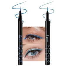 evpct 2Pcs Blue Glitter Shimmer Liquid Eyeliner Eye Makeup Pencil Pen, Pearl ...
