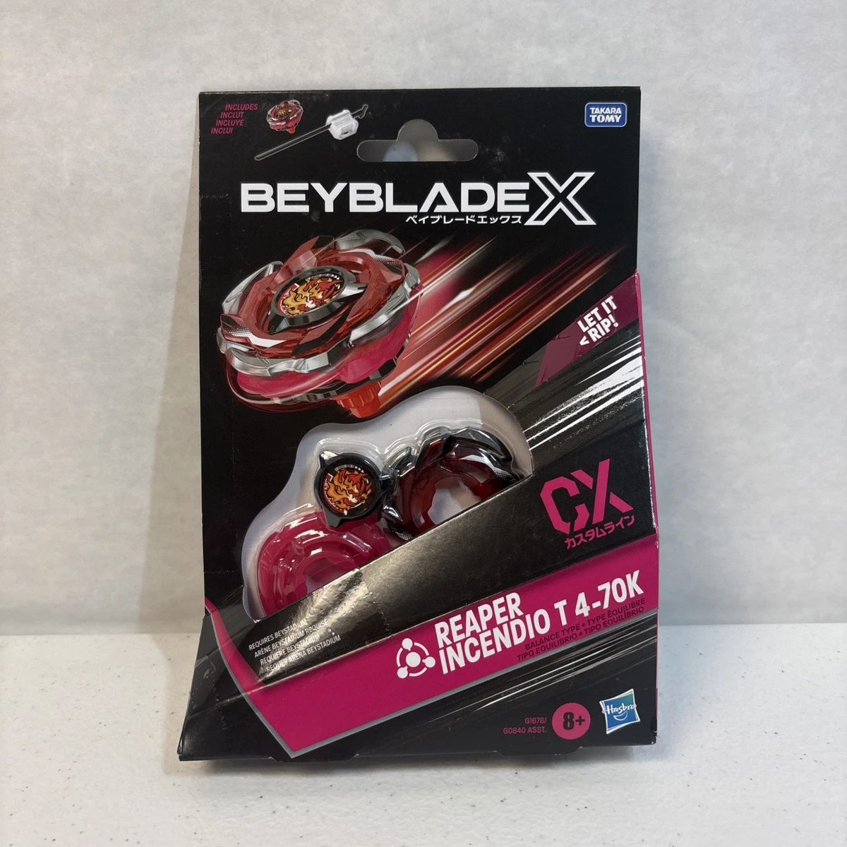 Beyblade X Reaper Incendio T 4-70K CX Balance Type Takara Tomy