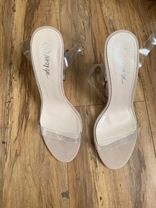 nasty gal let's be clear heel