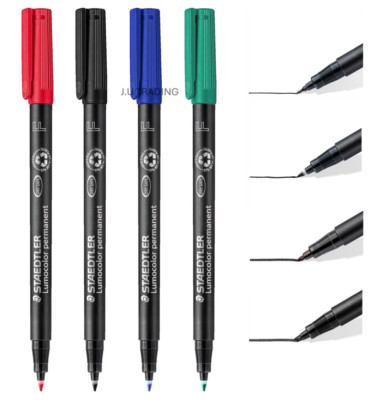 STAEDTLER Lumocolor Permanentmarker ALLE BREITEN / ROT SCHWARZ BLAU GRÜN Multi Buy