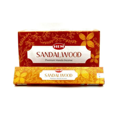 HEM Masala Sandalwood Incense Sticks - 180 Grams - Sandal Wood / Chandan Incense
