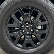 Black Clip On Skin Covers 4PC Set FOR 2022-2024 Nissan Frontier SV 17" Wheel Rim