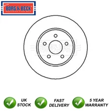 Brake Disc Front Borg & Beck Fits Ford Mondeo 2000-2007 Jaguar X-Type 2001-2009