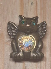 VINTAGE PET PALS CAT WITH RHINESTONE BY T&T INC