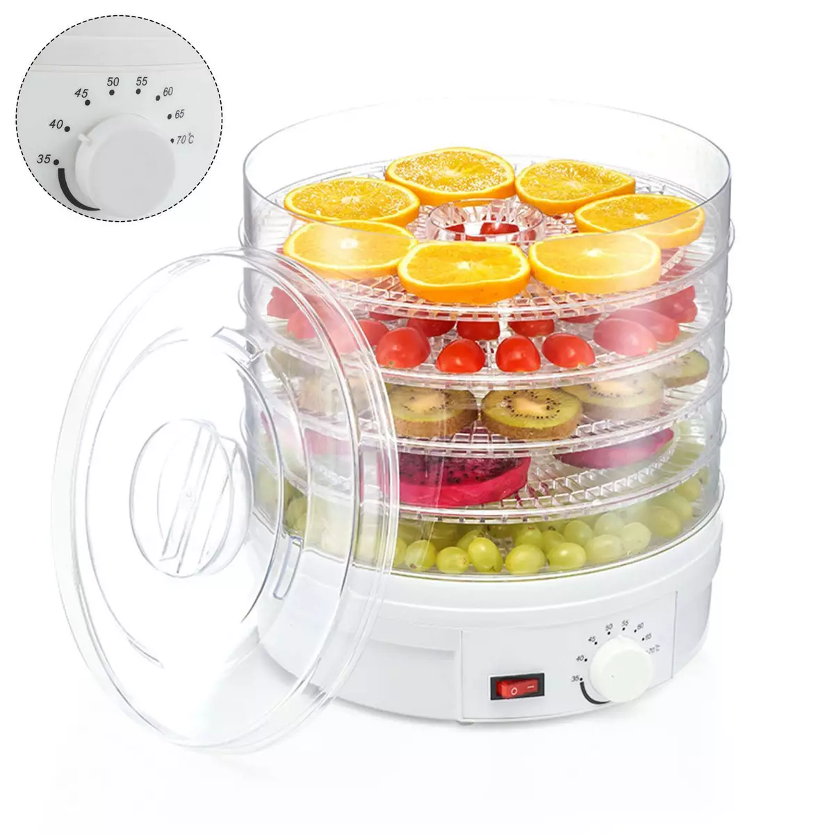 350W Electric Food Dehydrator Fruit Meat Beef Dryer Veg Preserver