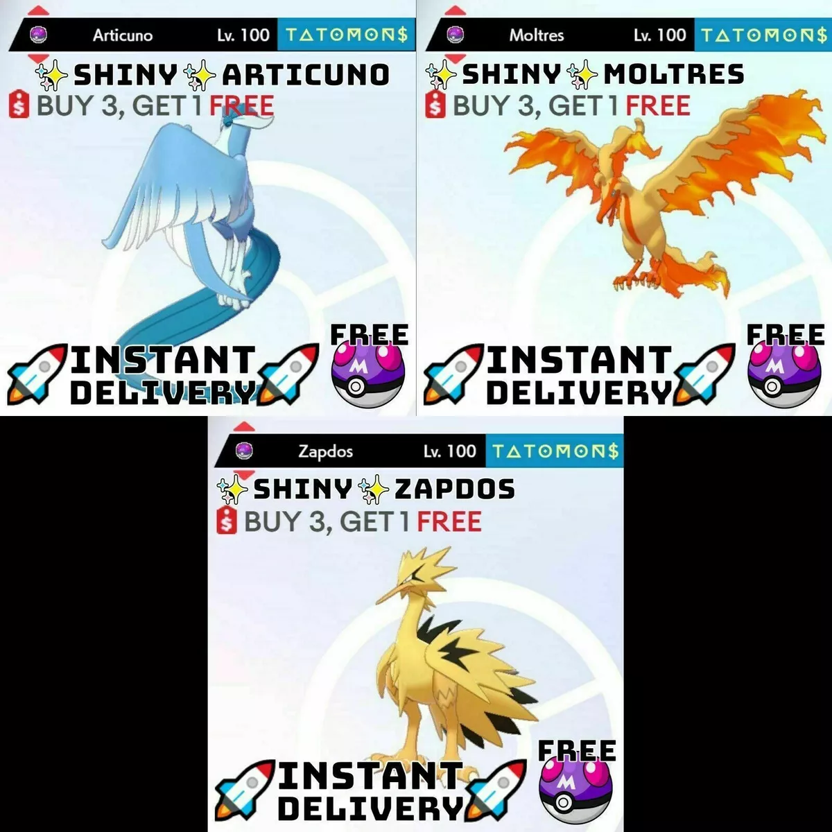 ✨Shiny Articuno 6IV✨ Pokemon Scarlet & Violet 🚀Fast Trade🚀